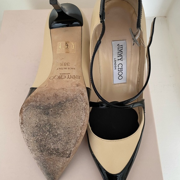 Jimmy Choo Madera Crisscross two tone point toe pump